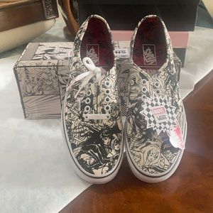 NWB - Vans Marvel Women Sneakers - Ivory and Black